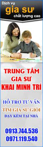 gia su khai minh tri